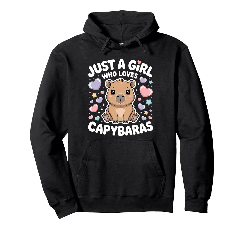 Just Who Loves Capybaras Capybara Hoodie - Trendy Graphic Men Women - T-Shirt, Sweatshirt, Hoodie