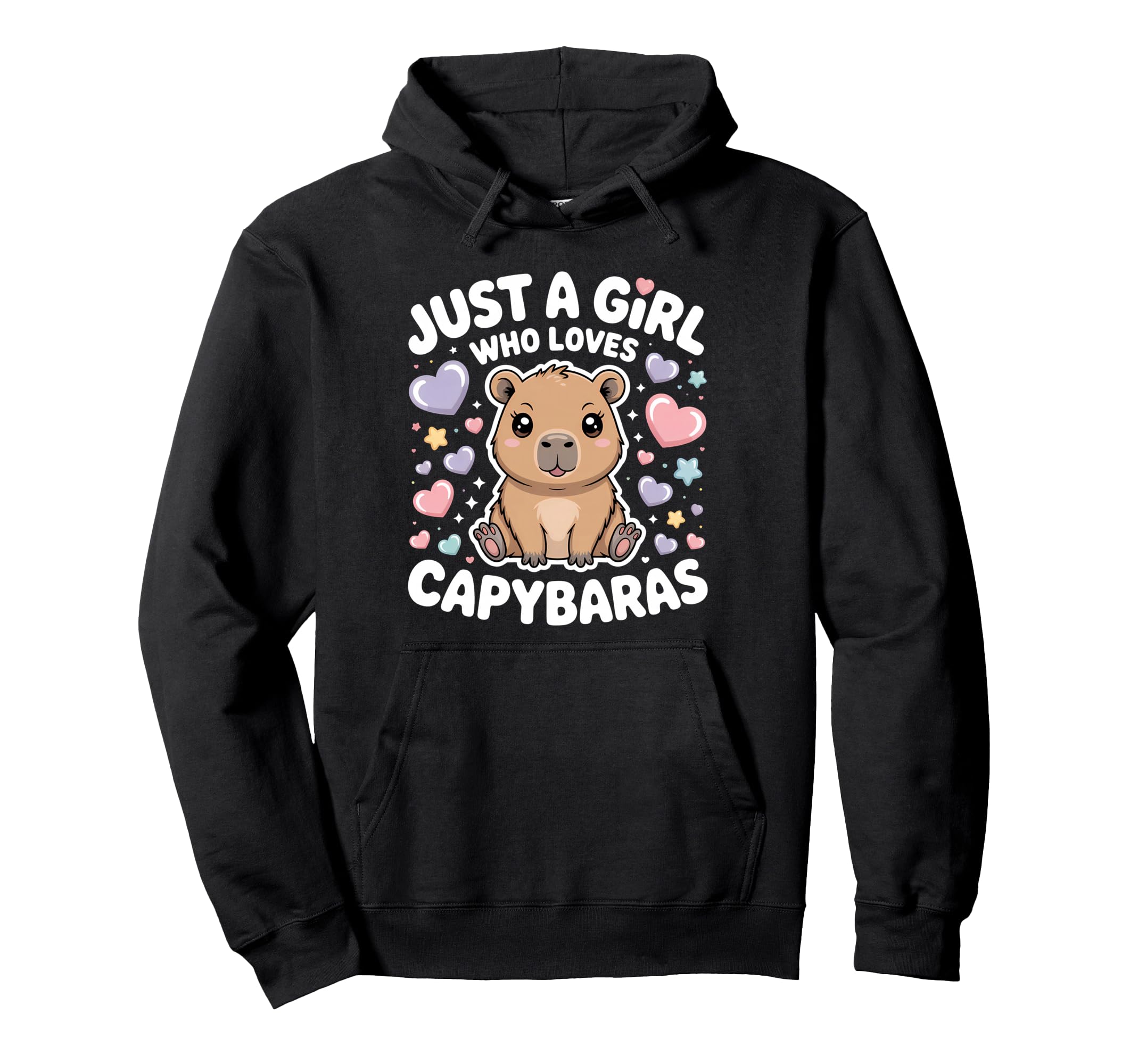 Just Who Loves Capybaras Capybara Hoodie - Trendy Graphic Men Women - T-Shirt, Sweatshirt, Hoodie