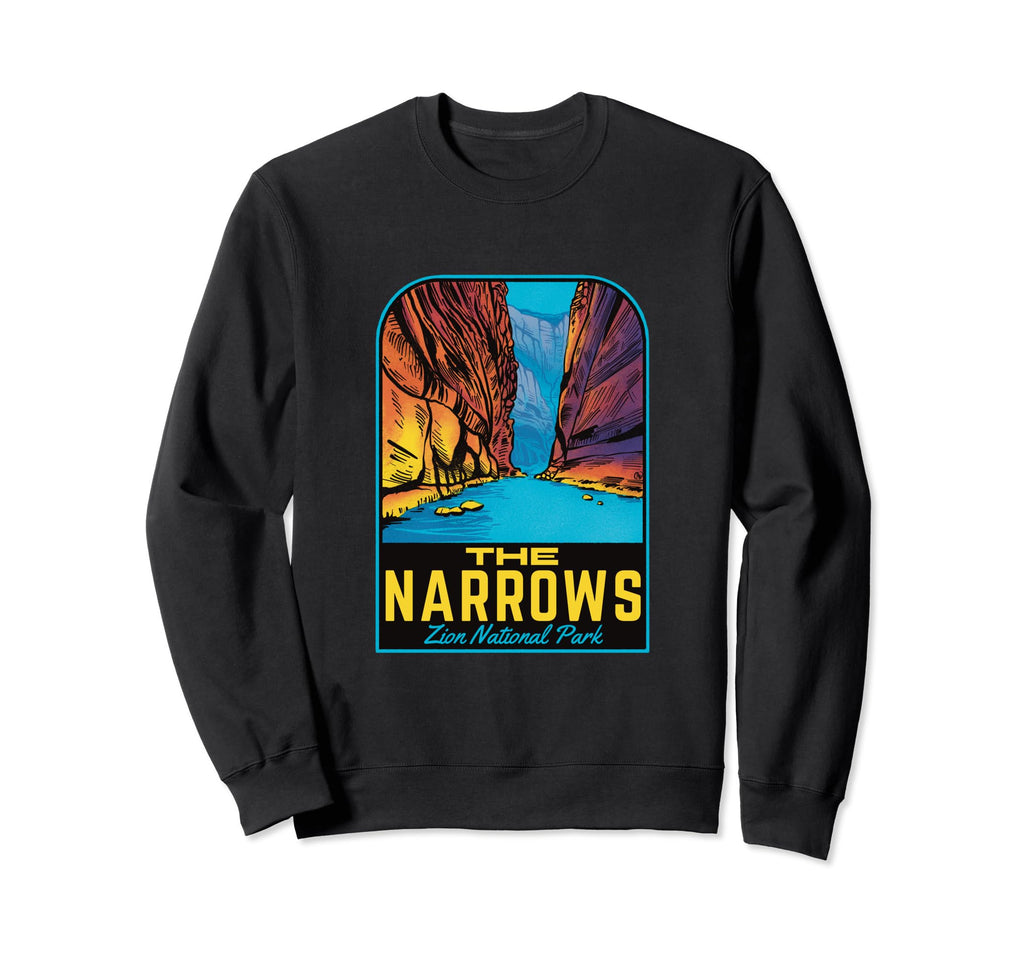 Narrows Zion National Park Sweatshirt - Fun Novelty Design for Adults - T-Shirt, Sweatshirt, Hoodie