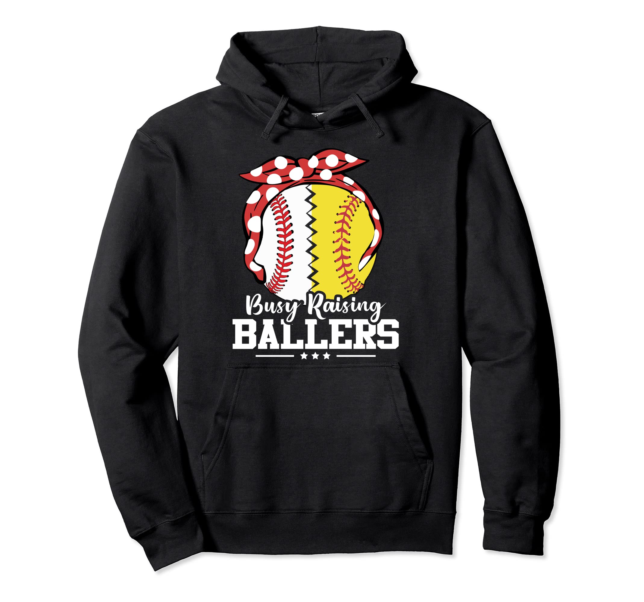 Baseball Player Busy Raising Ballers Mom Hoodie - Minimalist Print Unisex - T-Shirt, Sweatshirt, Hoodie