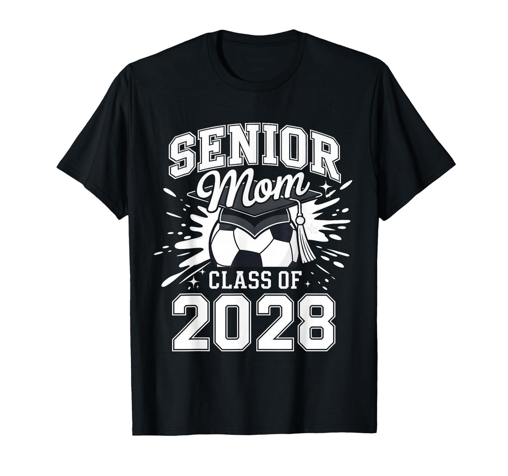 Senior Mom Class 2028 Coquette Bow T-Shirt - Custom Art Print Men Women - T-Shirt, Sweatshirt, Hoodie