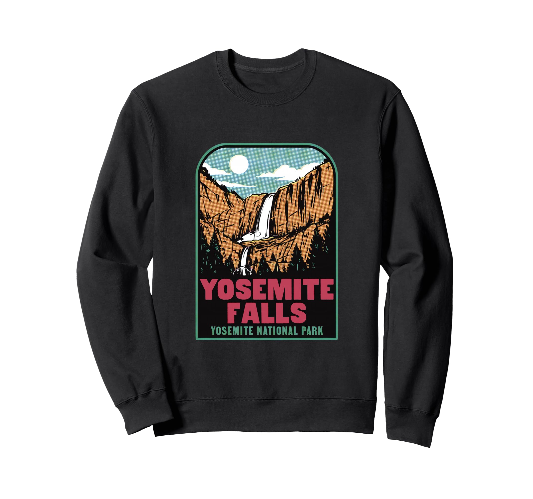 Yosemite Falls National Park Sweatshirt - Custom Art Print Unisex - T-Shirt, Sweatshirt, Hoodie