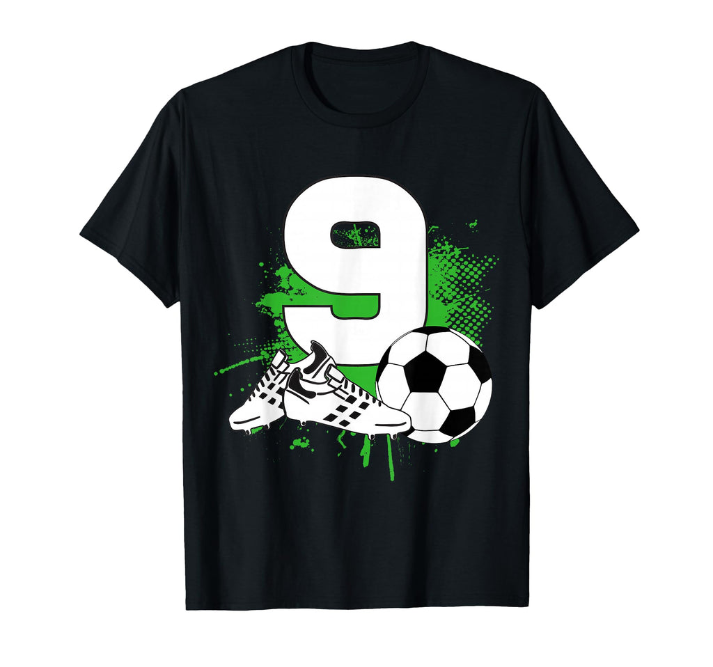 9Th Birthday 9 Years Soccer T-Shirt - Casual Everyday Wear Men Women - T-Shirt, Sweatshirt, Hoodie