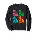 Roller Skate Awesome Skating Skater Sweatshirt - Minimalist Print Unisex - T-Shirt, Sweatshirt, Hoodie