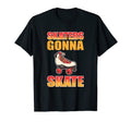 Funny Skater Roller Skating Skaters T-Shirt - Minimalist Print Unisex - T-Shirt, Sweatshirt, Hoodie