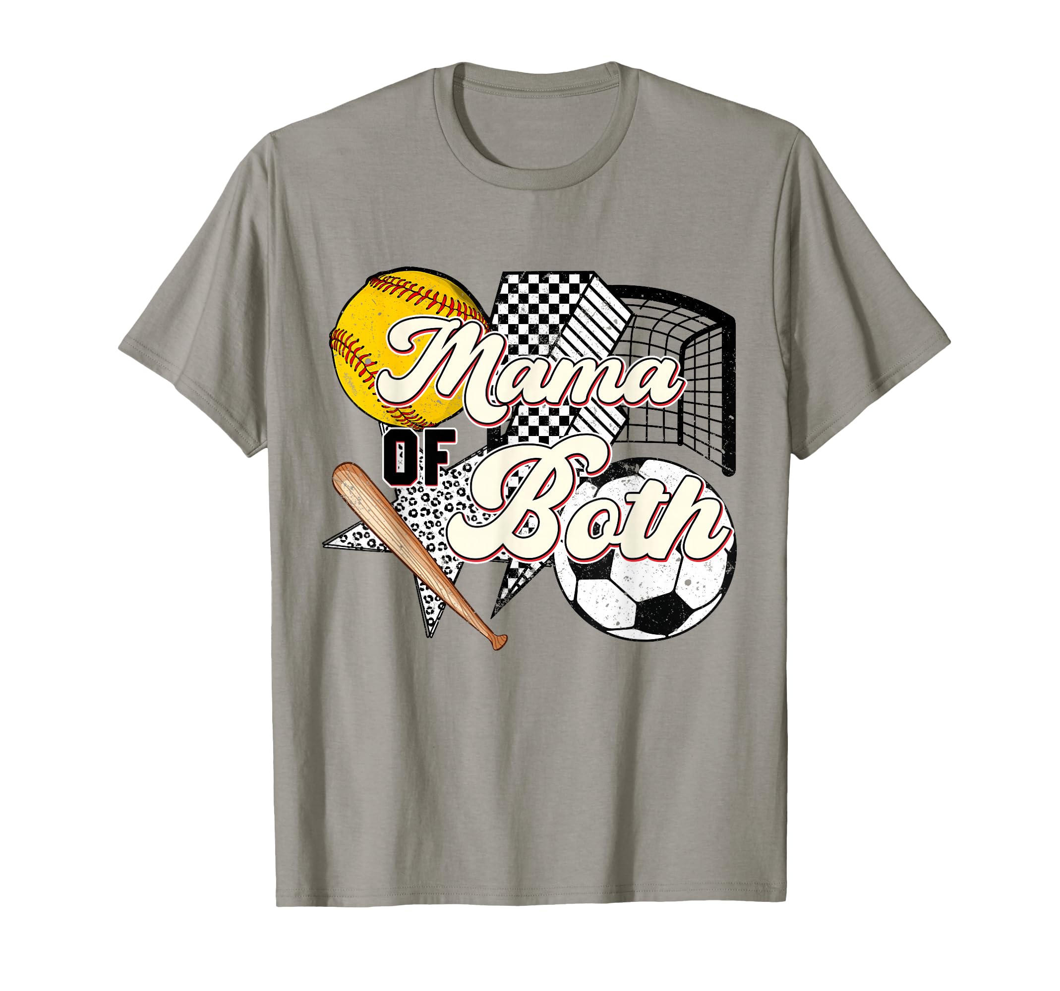 Mama Both Softball Soccer Mom T-Shirt - Fun Novelty Design Men Women - T-Shirt, Sweatshirt, Hoodie