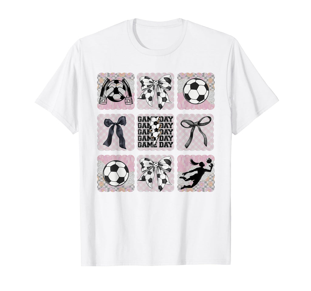 Keeper Mom Coquette Bow Preppy Soccer Mom T-Shirt - Unique Graphic Unisex - T-Shirt, Sweatshirt, Hoodie