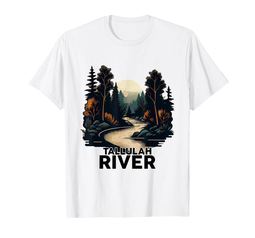 Tallulah River Minimalist River Tallulah T-Shirt - Trendy Graphic Men Women - T-Shirt, Sweatshirt, Hoodie