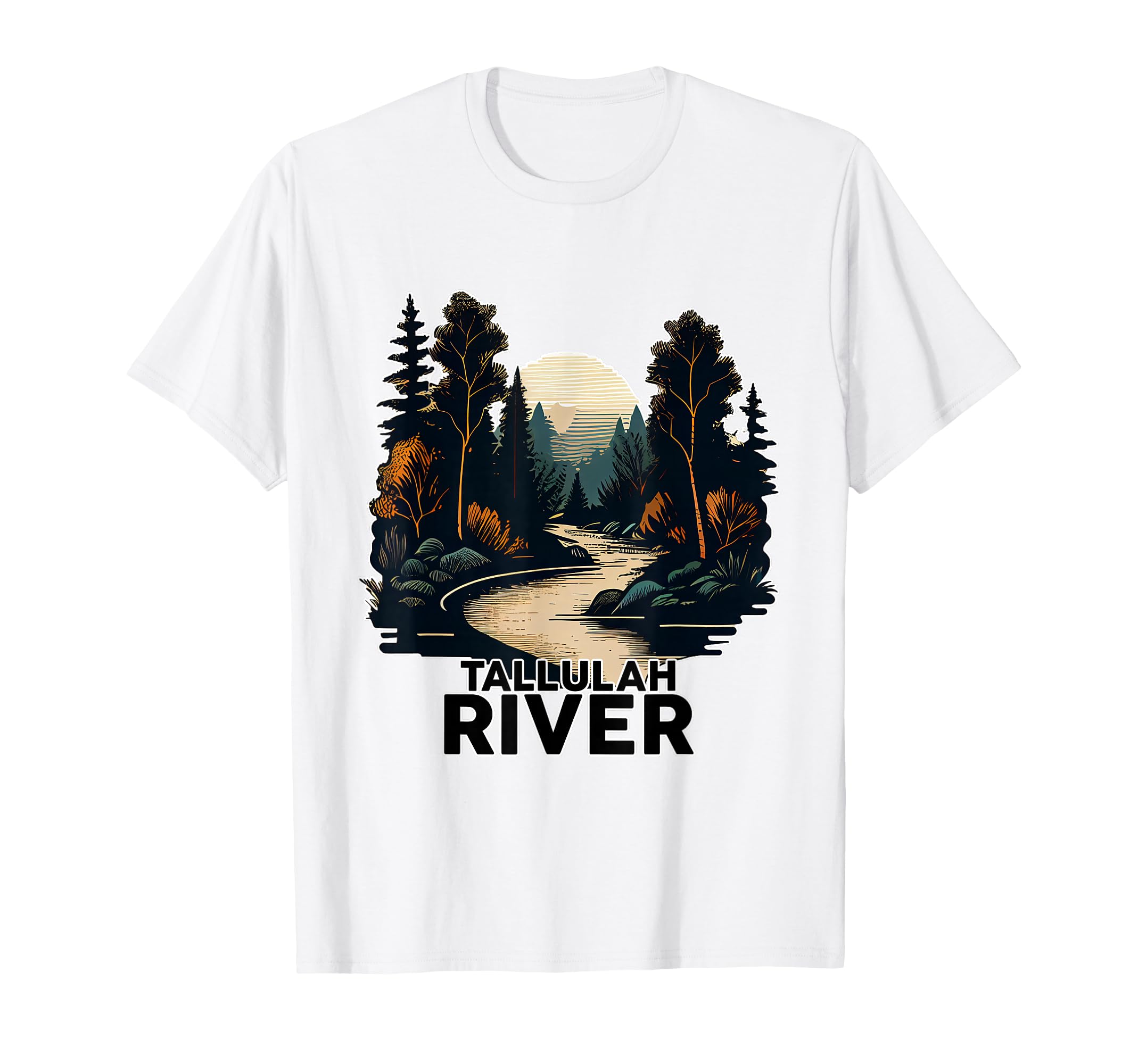 Tallulah River Minimalist River Tallulah T-Shirt - Trendy Graphic Men Women - T-Shirt, Sweatshirt, Hoodie