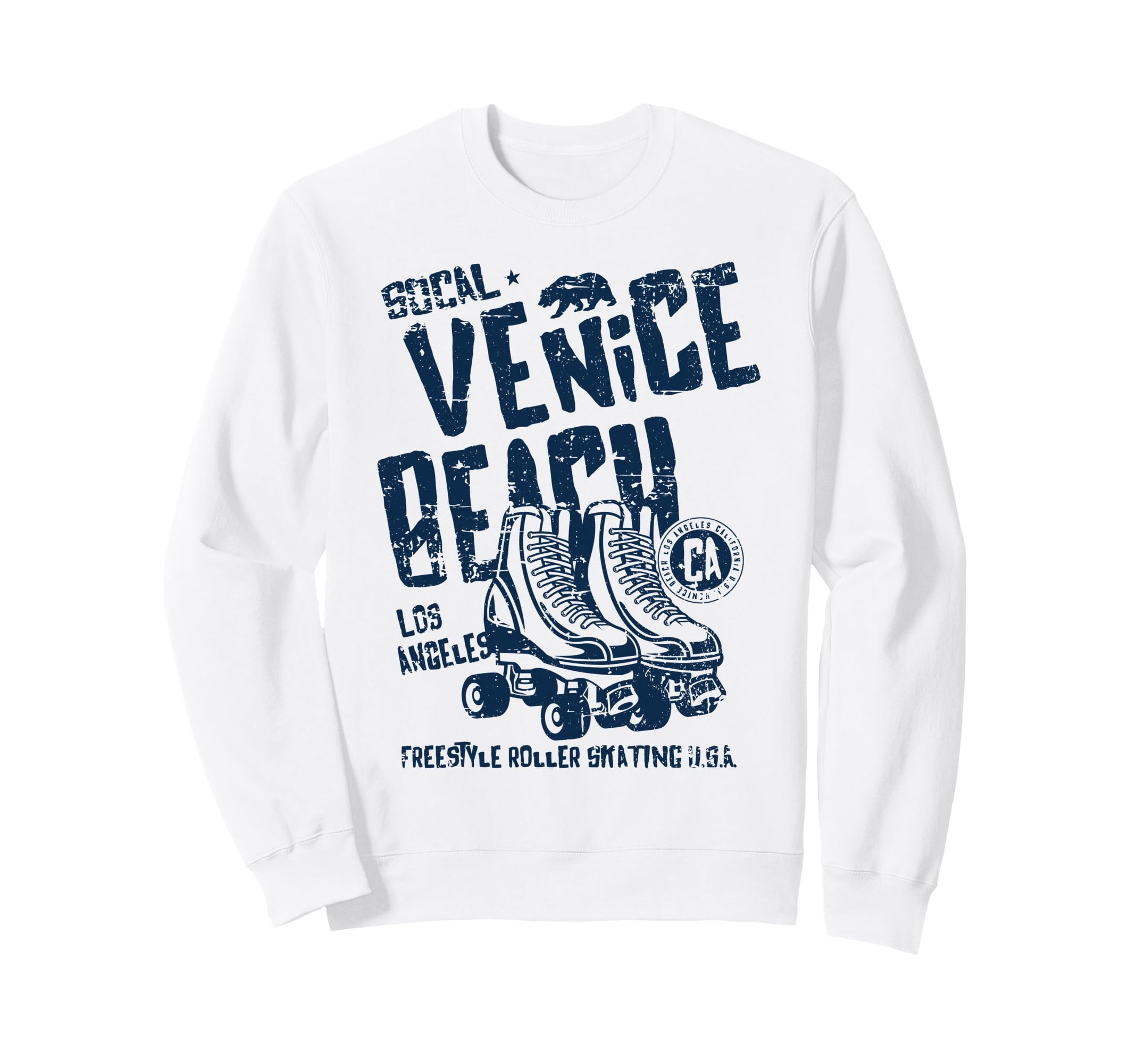 Venice Beach California Roller Sweatshirt - Minimalist Print for Adults - T-Shirt, Sweatshirt, Hoodie