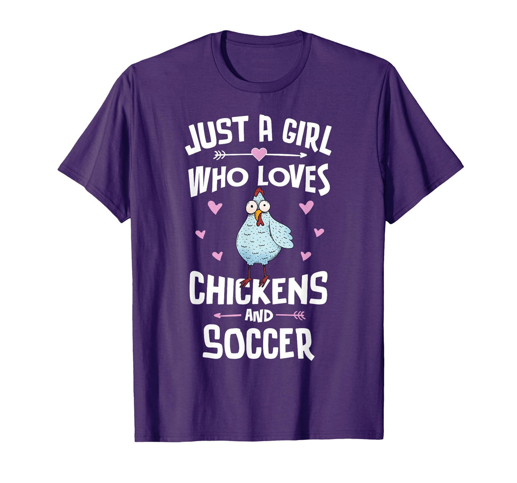 Just Who Loves Chickens And Soccer T-Shirt - Streetwear Style for Adults - T-Shirt, Sweatshirt, Hoodie