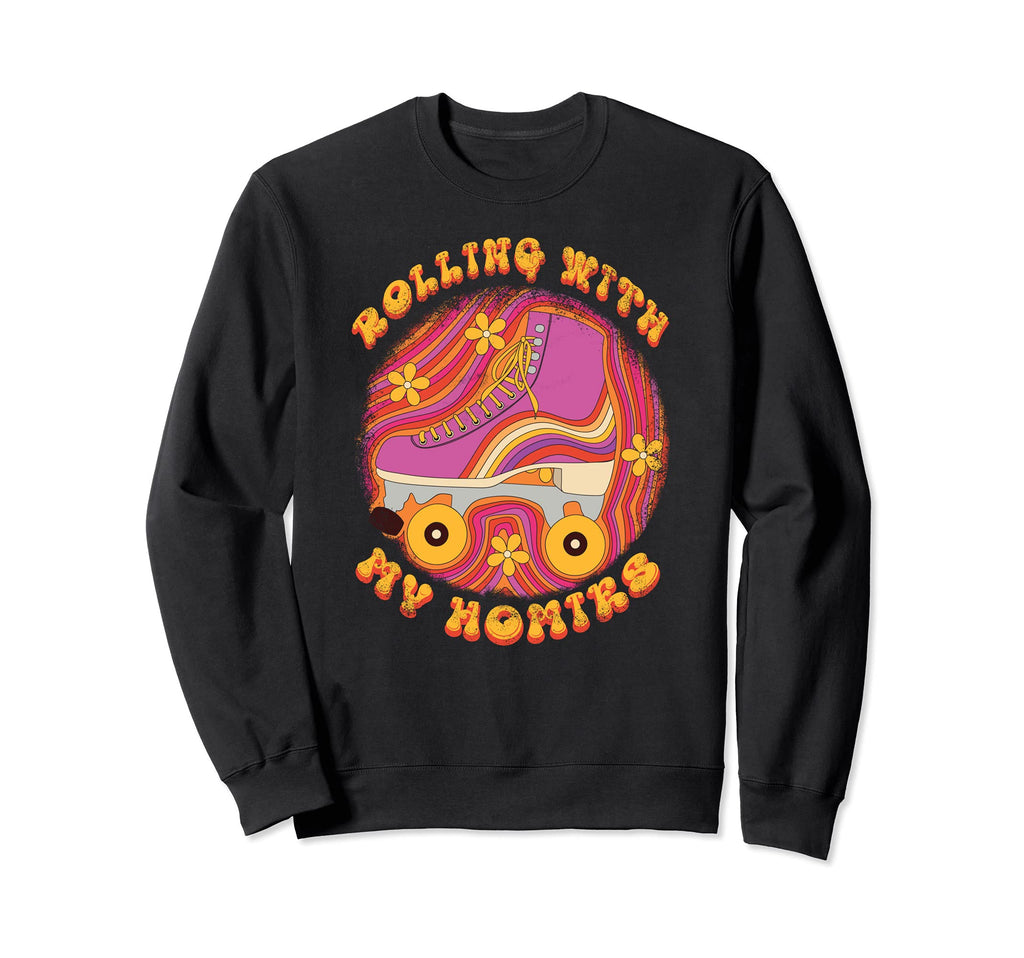 Rollerskating Rollerskater Sweatshirt - Minimalist Print Unisex - T-Shirt, Sweatshirt, Hoodie