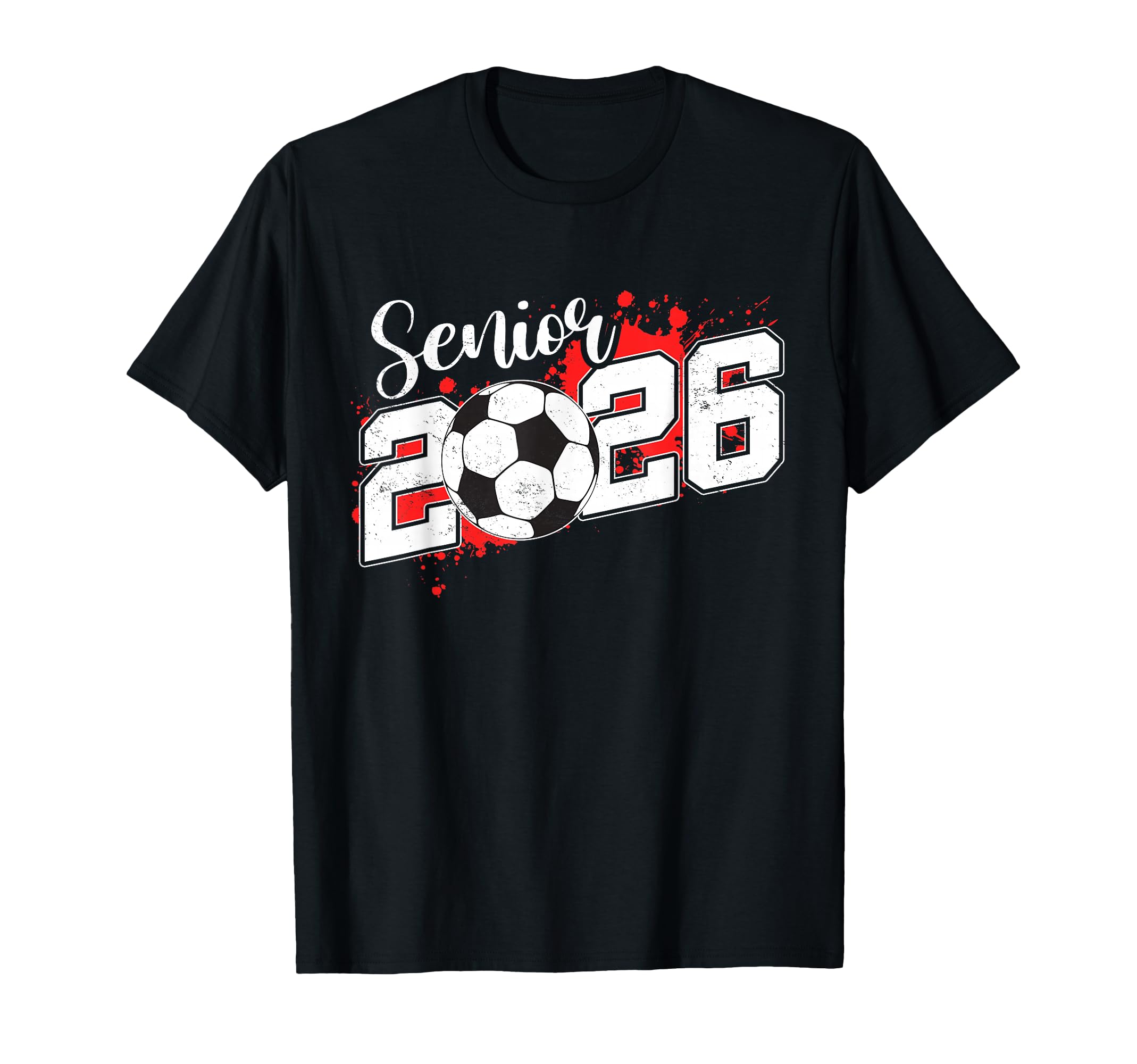 Senior 2026 Soccer Ball Class 2026 T-Shirt - Minimalist Print for Adults - T-Shirt, Sweatshirt, Hoodie