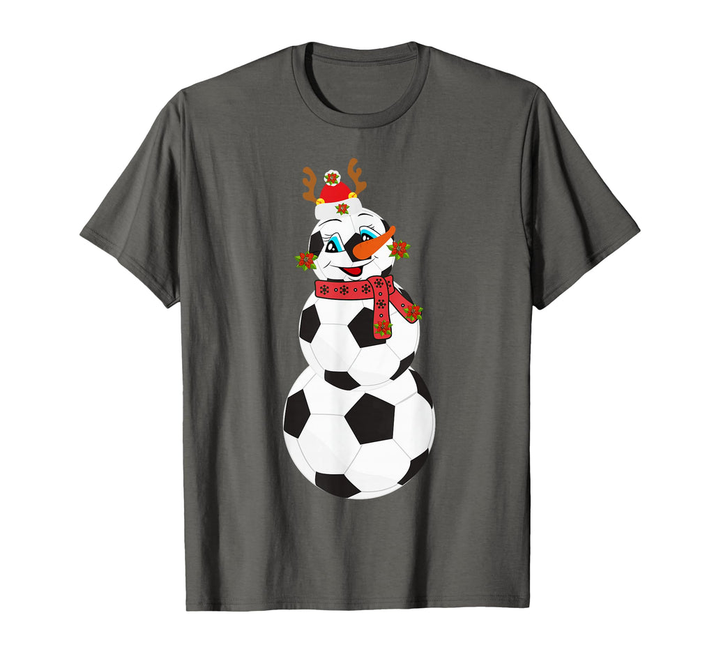 Soccer Balls Snowman Winter Sports Team T-Shirt - Unique Graphic Men Women - T-Shirt, Sweatshirt, Hoodie