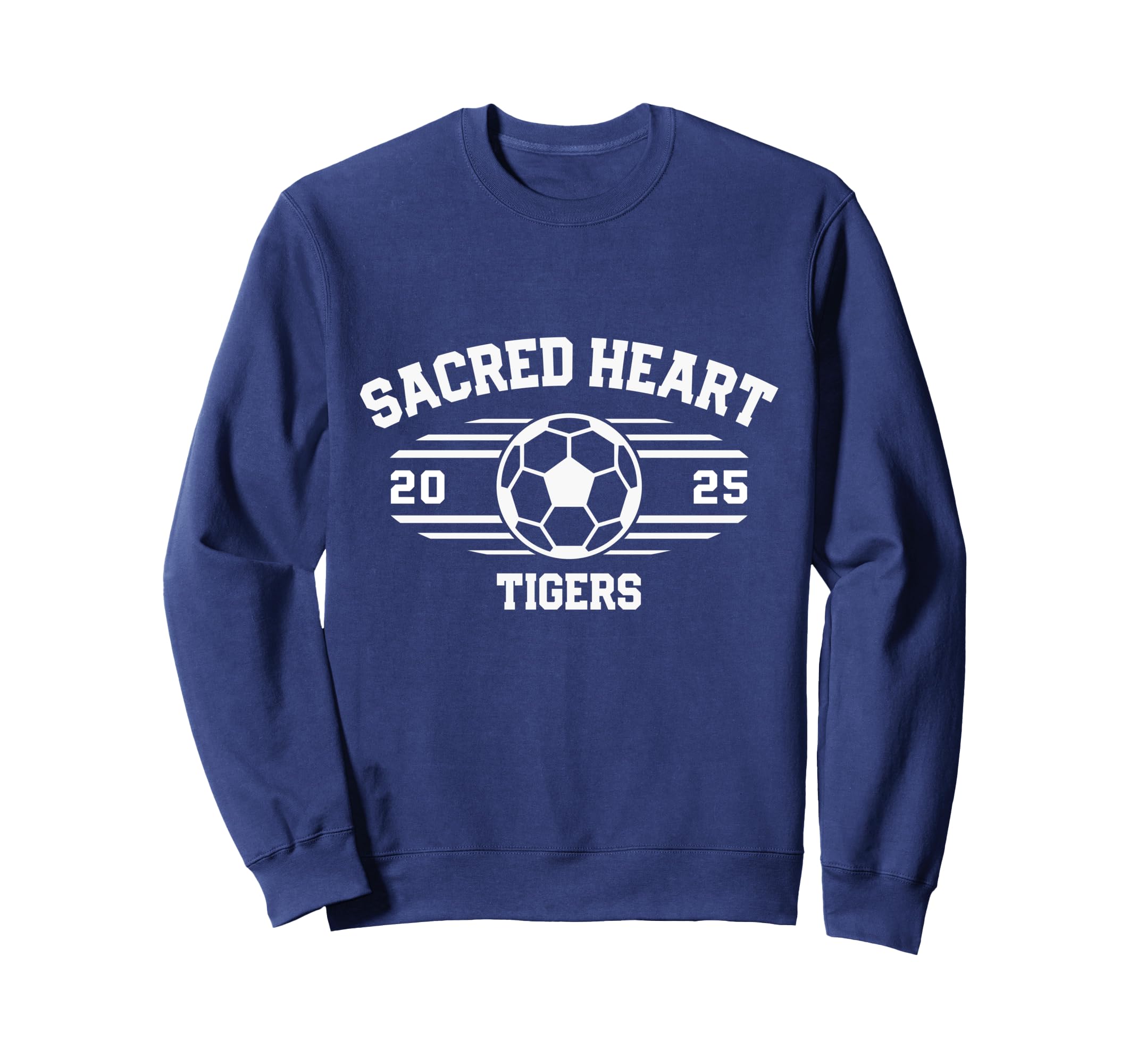 Sacred Heart Tigers Soccer Ball Sweatshirt - Streetwear Style for Adults - T-Shirt, Sweatshirt, Hoodie