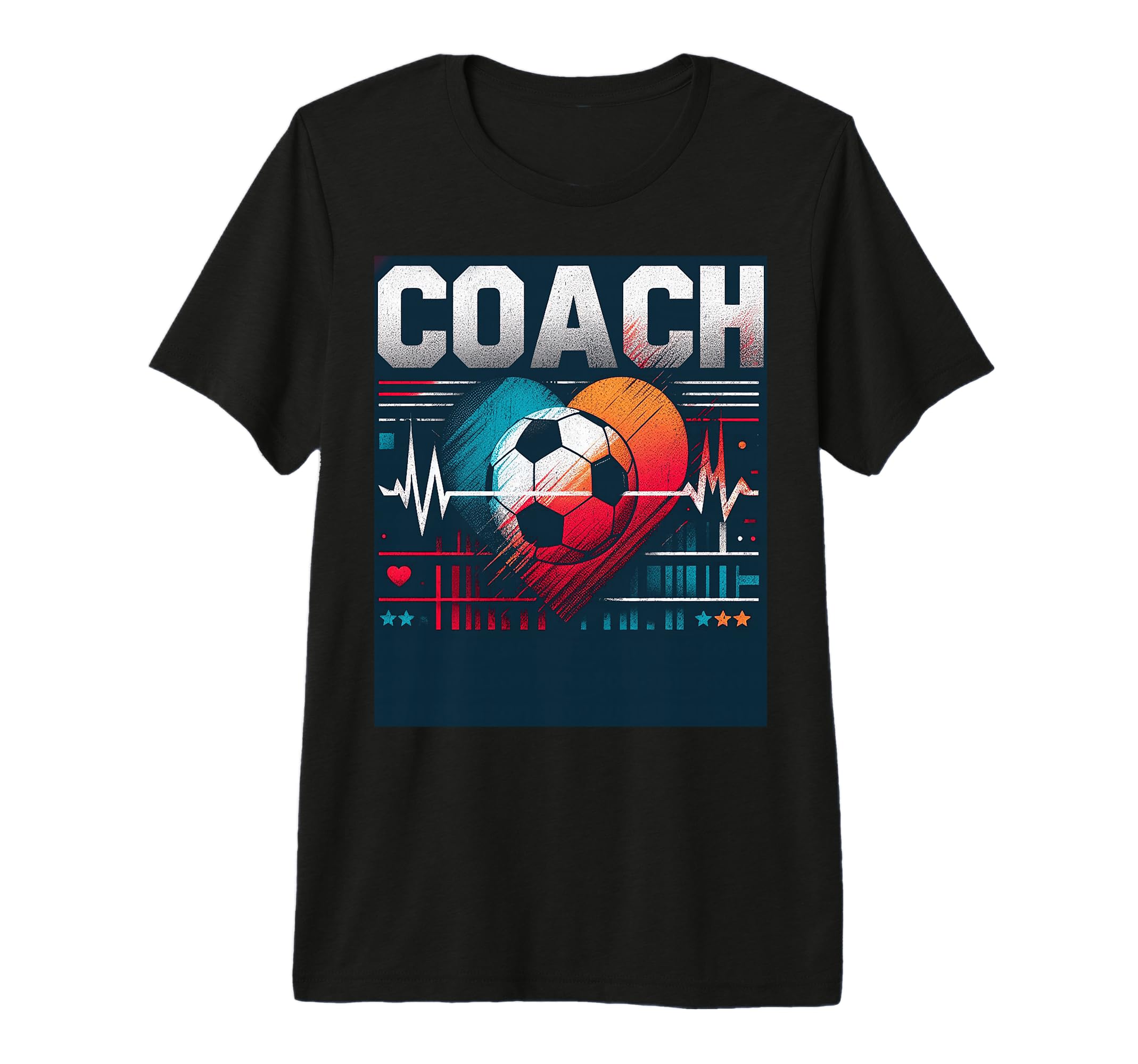 Soccer Coach Training Heart Beat T-Shirt - Fun Novelty Design Unisex - T-Shirt, Sweatshirt, Hoodie