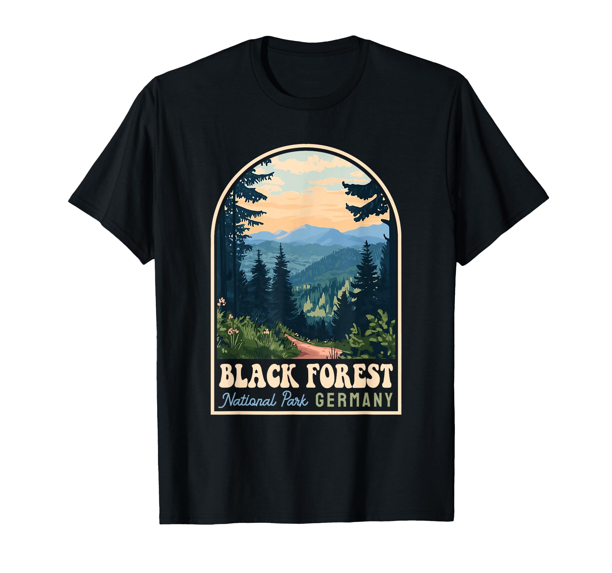Black Forest National Park Germany T-Shirt - Minimalist Print for Adults - T-Shirt, Sweatshirt, Hoodie