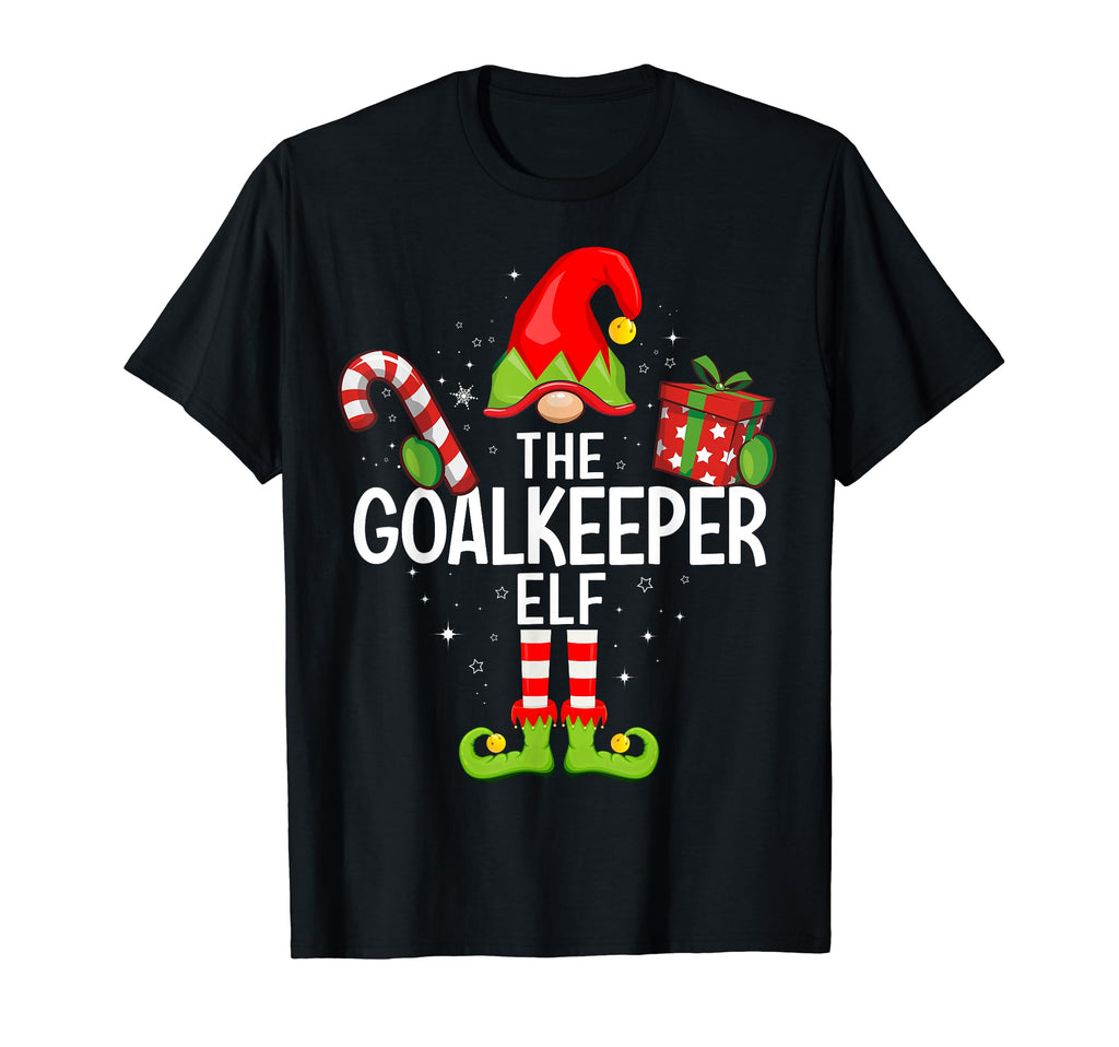 Goalkeeper Elf Family Pajama T-Shirt - Minimalist Print Men Women - T-Shirt, Sweatshirt, Hoodie