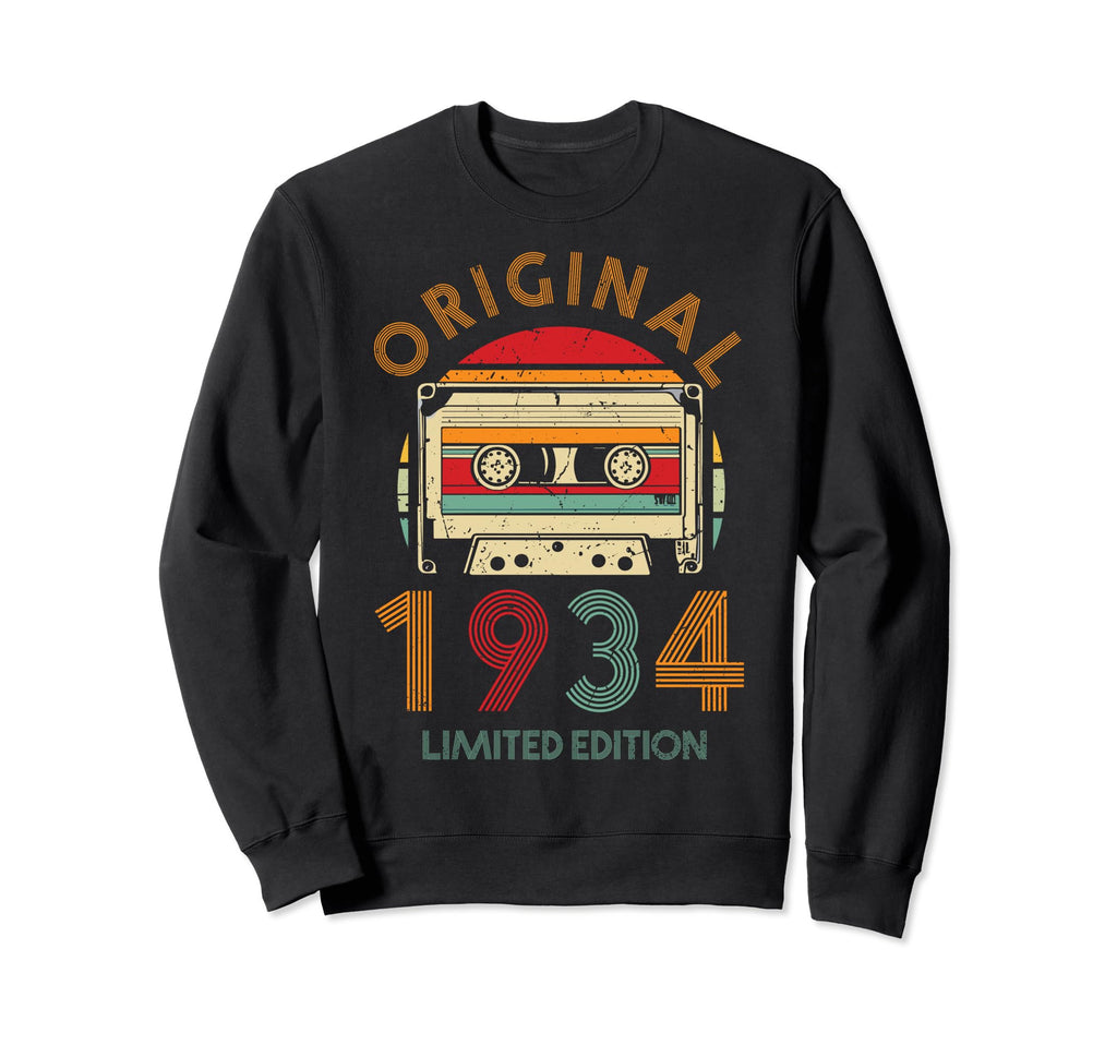 1934 Cassette Tape 90Th Birthday Sweatshirt - Graphic Print for Adults - T-Shirt, Sweatshirt, Hoodie