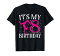 Its My Eight 8 Birthday Gymnastic T-Shirt - Aesthetic Graphic for Adults - T-Shirt, Sweatshirt, Hoodie