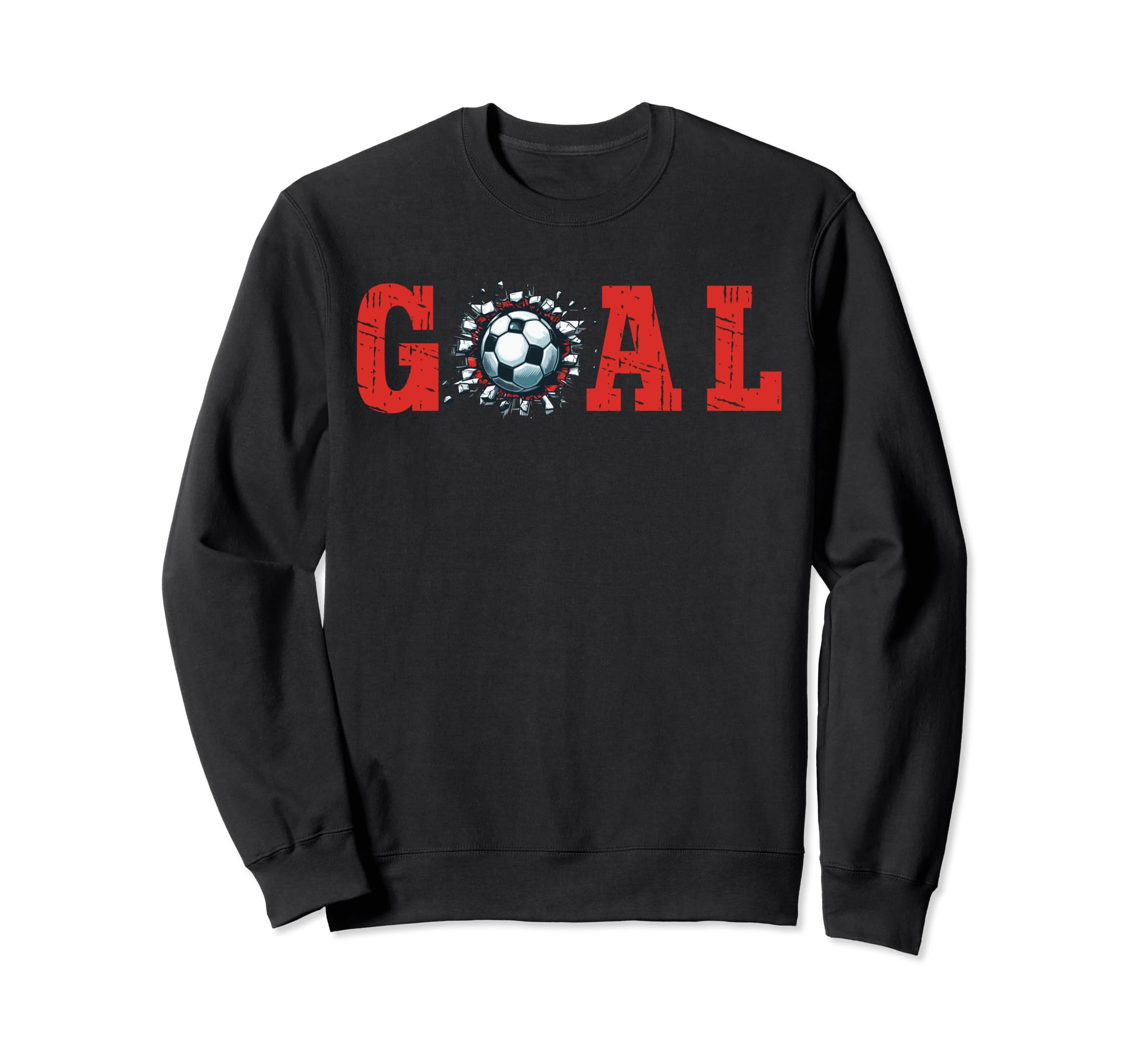 Goal Soccer Ball Break Wall Sweatshirt - Streetwear Style for Adults - T-Shirt, Sweatshirt, Hoodie