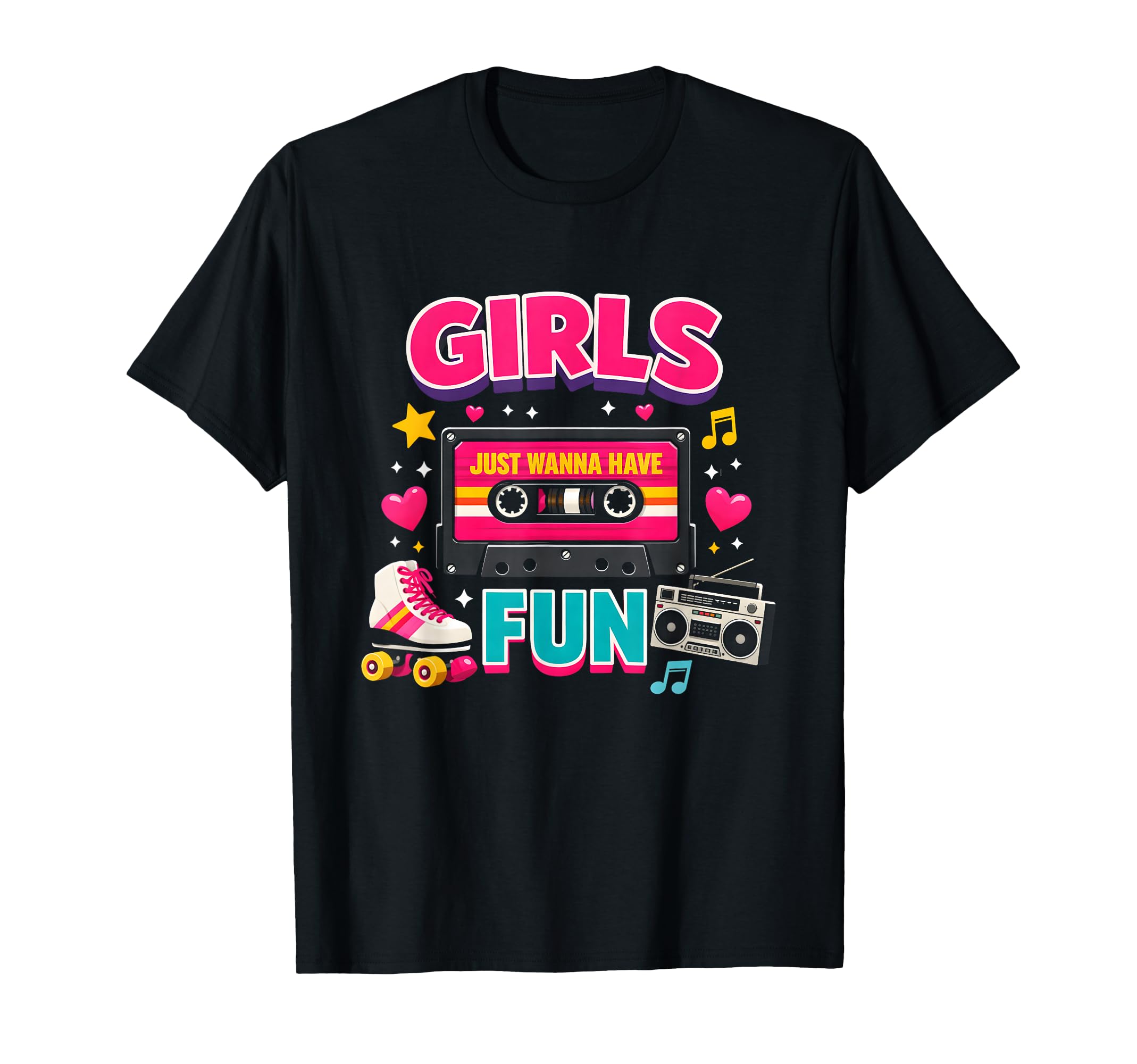 Just Wanna Have Fun 80S Party Costume T-Shirt - Minimalist Print for Adults - T-Shirt, Sweatshirt, Hoodie