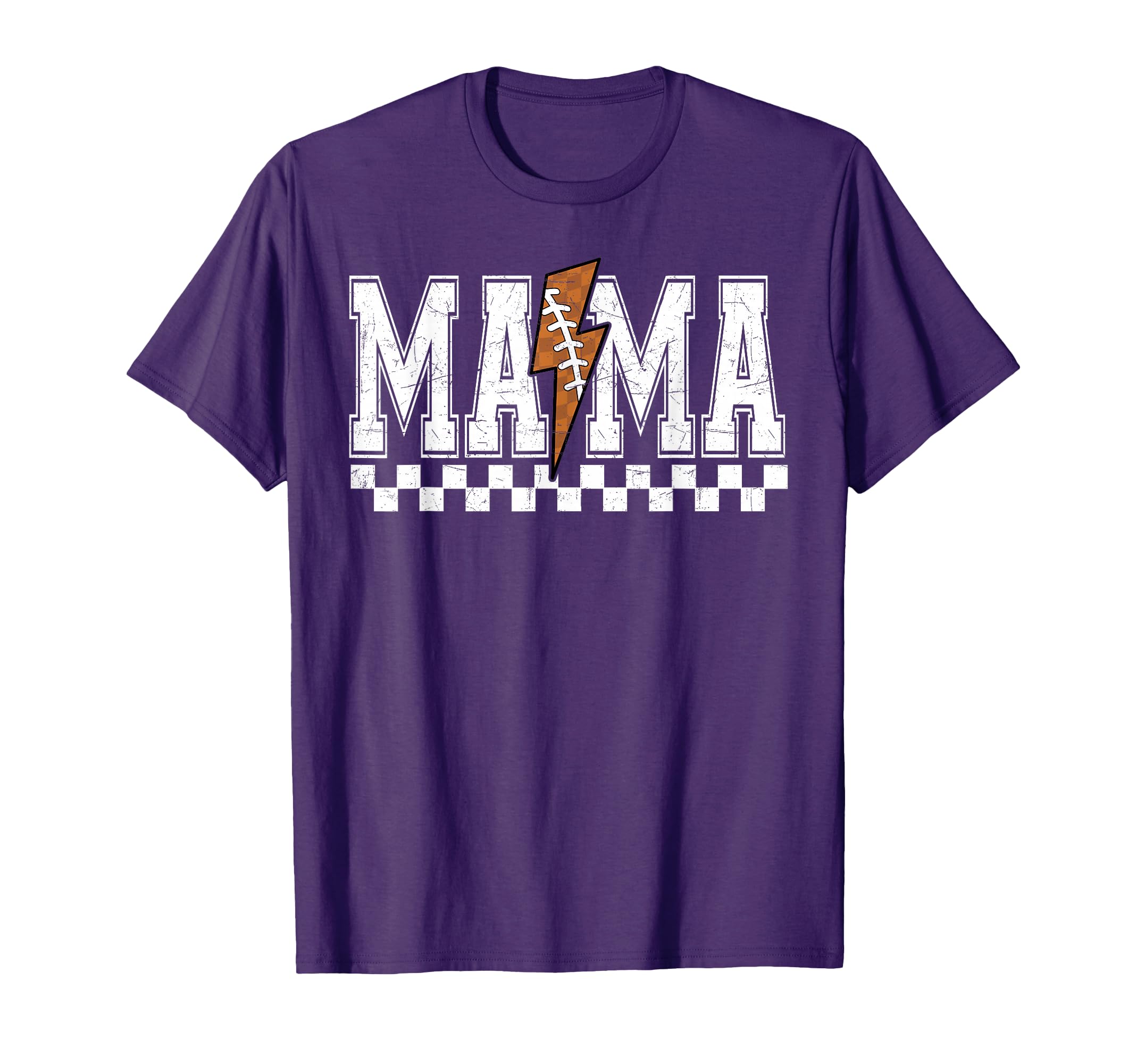 Football Mama Fall Lightning Bolt Football T-Shirt - Trendy Graphic Unisex - T-Shirt, Sweatshirt, Hoodie