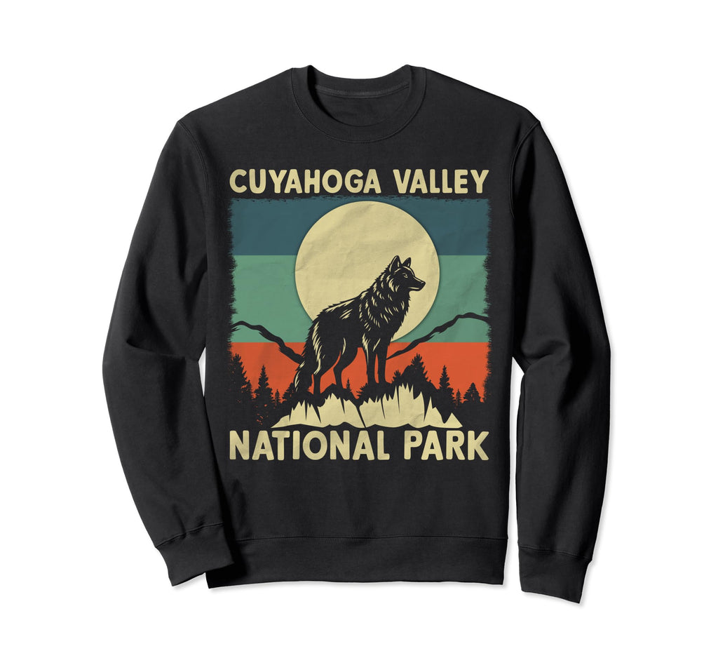 Wolf Cuyahoga Valley National Park Sweatshirt - Aesthetic Graphic Unisex - T-Shirt, Sweatshirt, Hoodie