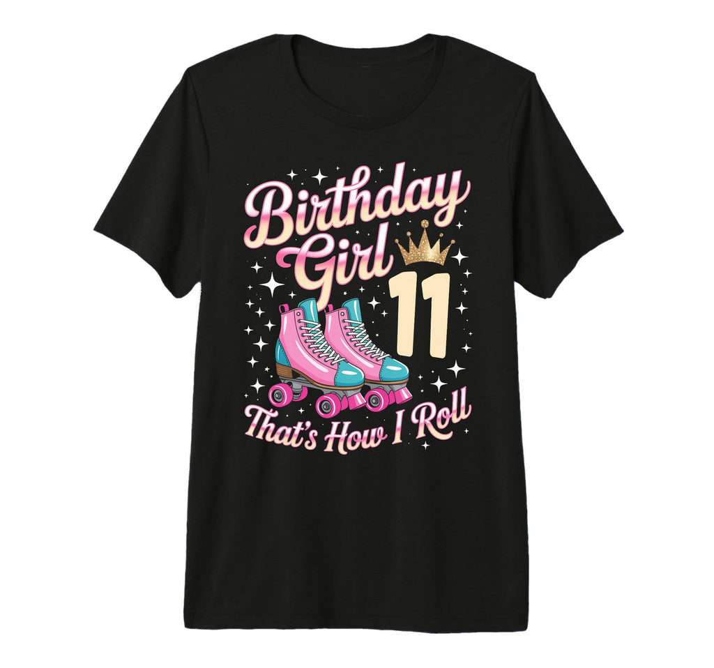 Birthday 11 Roller Skating 11Th T-Shirt - Unique Graphic Men Women - T-Shirt, Sweatshirt, Hoodie