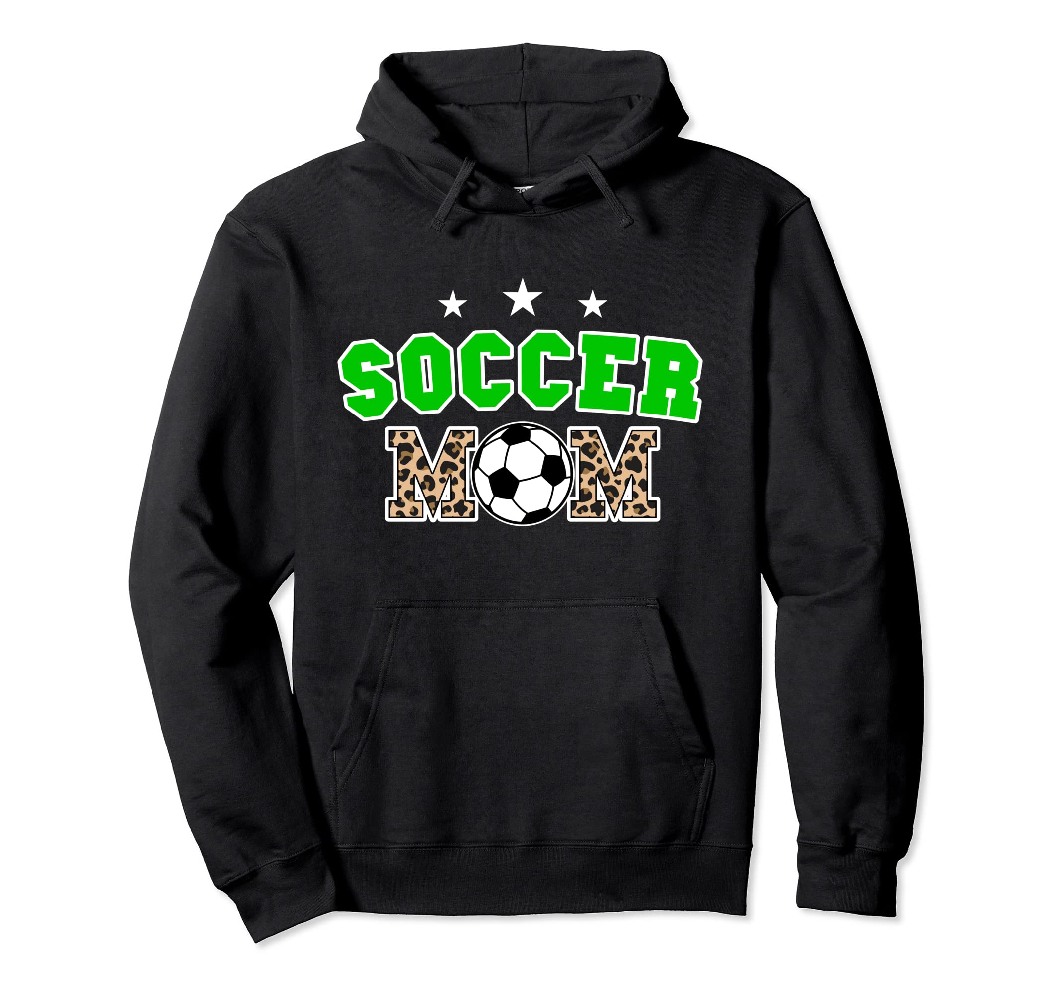 Soccer Mom Leopard Mothers Day Mom Hoodie - Aesthetic Graphic Men Women - T-Shirt, Sweatshirt, Hoodie