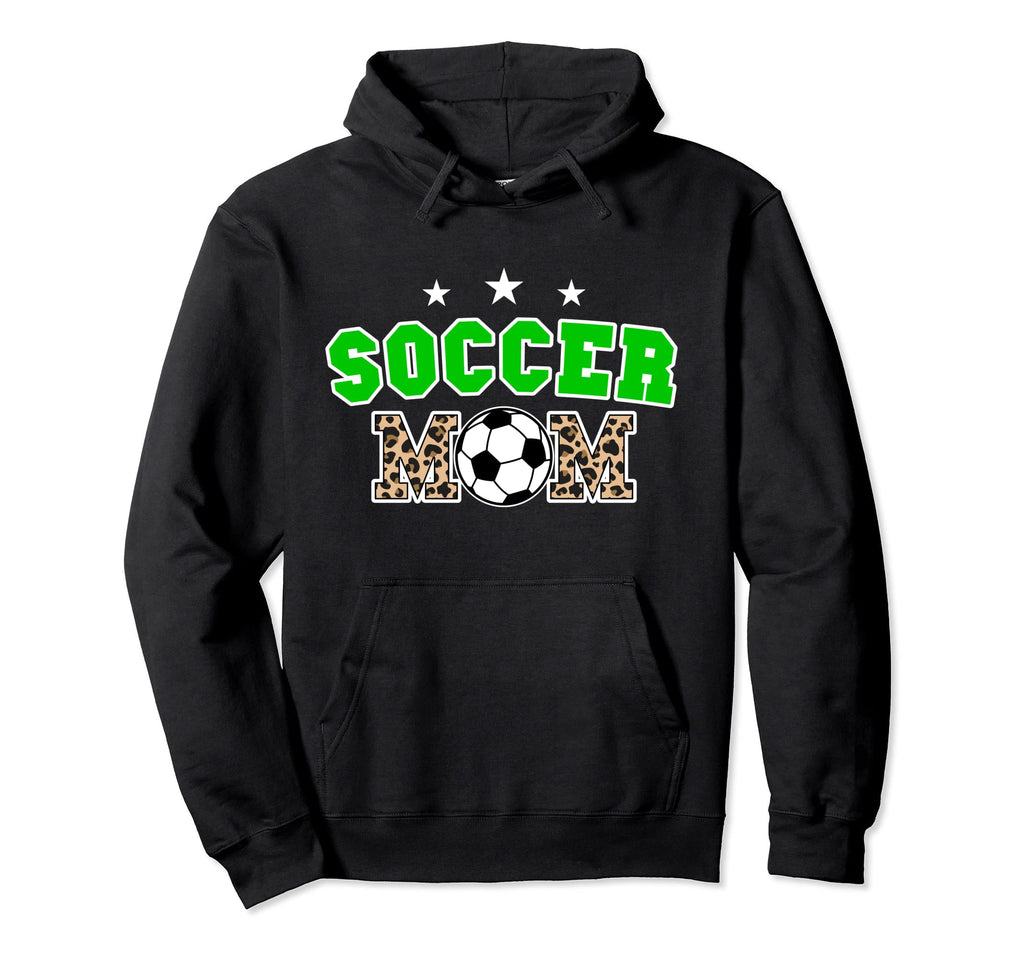 Soccer Mom Leopard Mothers Day Mom Hoodie - Casual Everyday Wear for Adults - T-Shirt, Sweatshirt, Hoodie