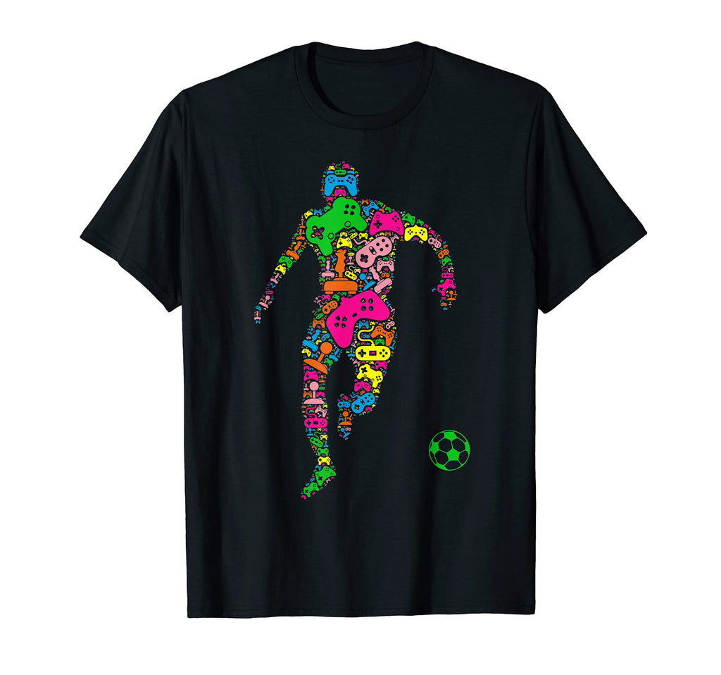 Funny Soccer Controller Gamers T-Shirt - Aesthetic Graphic for Adults - T-Shirt, Sweatshirt, Hoodie