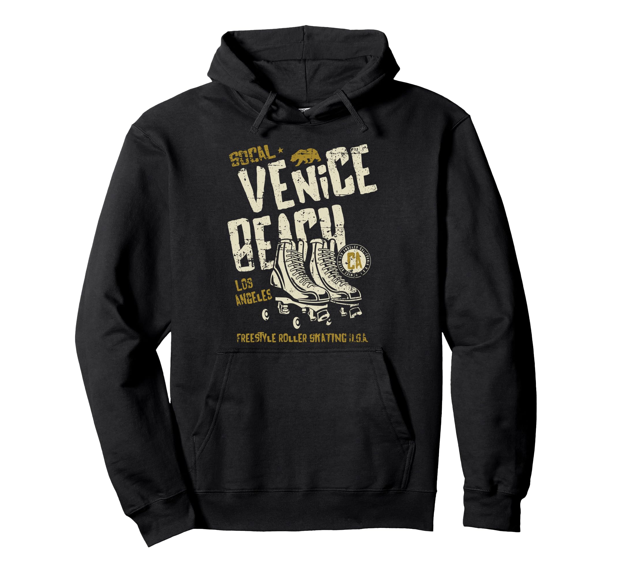 Venice Beach California Roller Skate Hoodie - Streetwear Style for Adults - T-Shirt, Sweatshirt, Hoodie