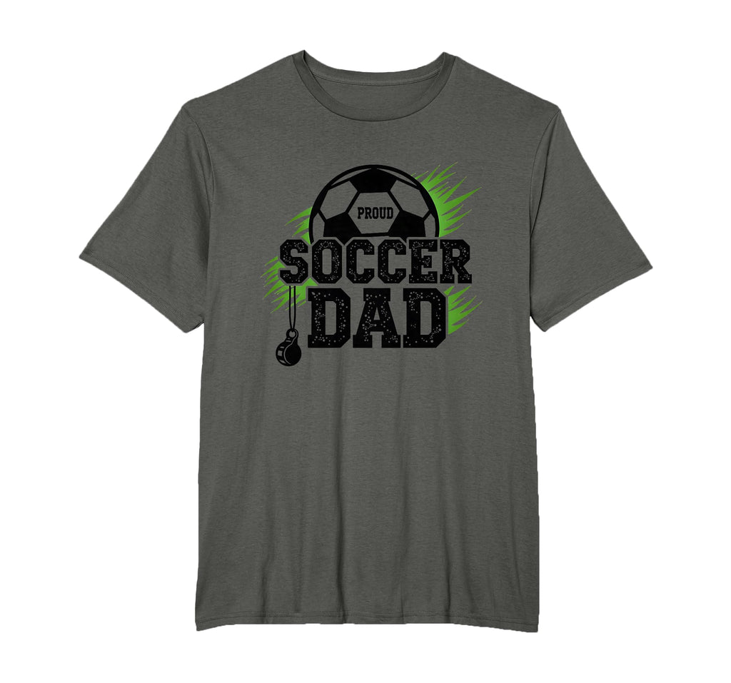 Proud Soccer Dad Whistle Sports Fan T-Shirt - Unique Graphic for Adults - T-Shirt, Sweatshirt, Hoodie