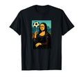 Mona Lisa Loves Soccer Spinning Ball Her T-Shirt - Trendy Graphic Unisex - T-Shirt, Sweatshirt, Hoodie