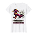 Soccer Season Vibes Womens T-Shirt - Casual Everyday Wear Men Women - T-Shirt, Sweatshirt, Hoodie