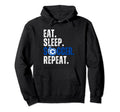 Soccer Lover Themed Tees Eat Hoodie - Casual Everyday Wear for Adults - T-Shirt, Sweatshirt, Hoodie