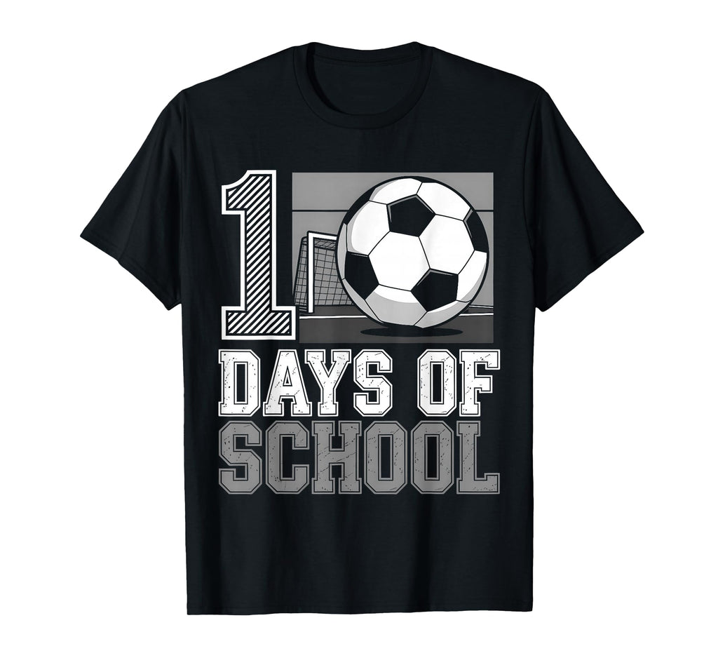 100 Days School Soccer Teacher Student 100 T-Shirt - Unique Graphic Unisex - T-Shirt, Sweatshirt, Hoodie