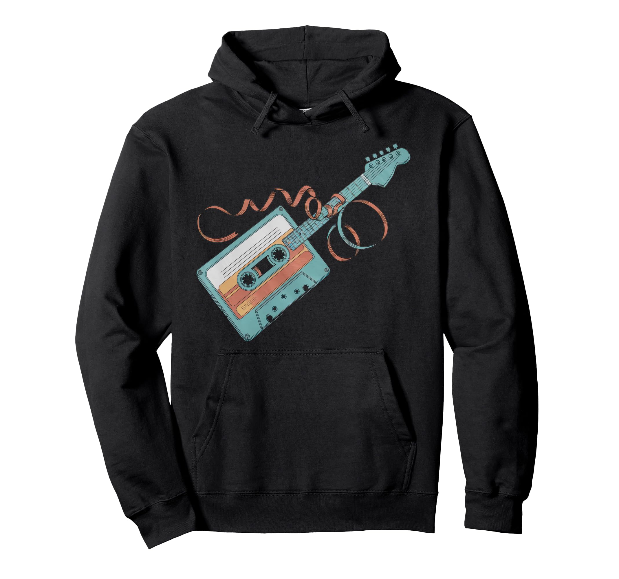 Cassette 80S 90S Party Mixtape Tape Hoodie - Fun Novelty Design for Adults - T-Shirt, Sweatshirt, Hoodie