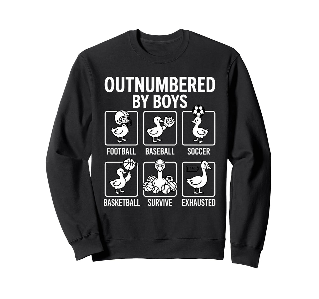Outnumbered Ducklings Football Soccer Sweatshirt - Streetwear Style Unisex - T-Shirt, Sweatshirt, Hoodie