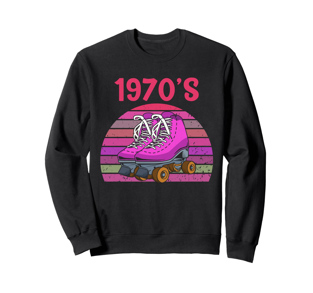 70S Roller Skating Skate Roller Sweatshirt - Minimalist Print Men Women - T-Shirt, Sweatshirt, Hoodie
