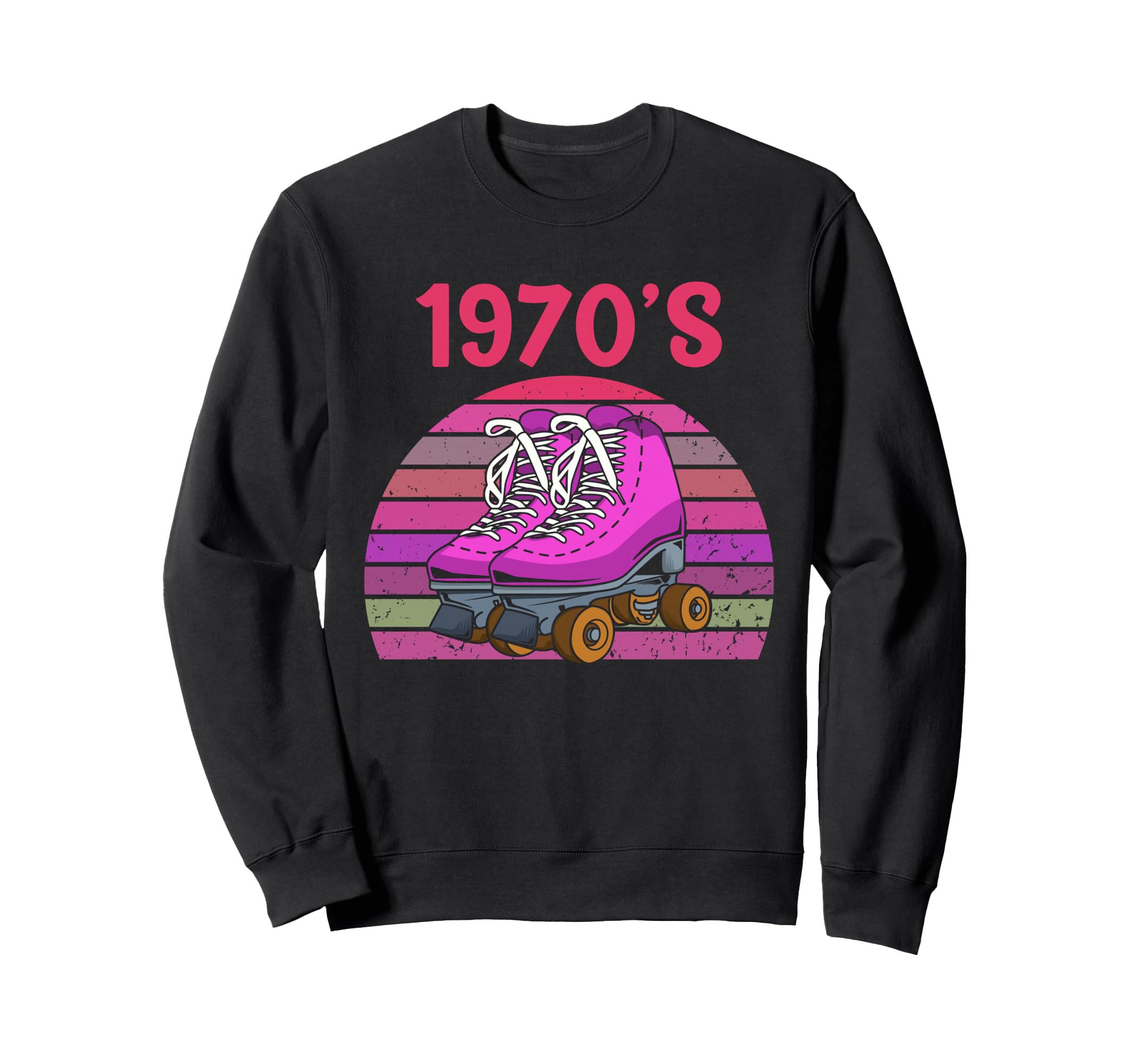 70S Roller Skating Skate Roller Sweatshirt - Minimalist Print Men Women - T-Shirt, Sweatshirt, Hoodie