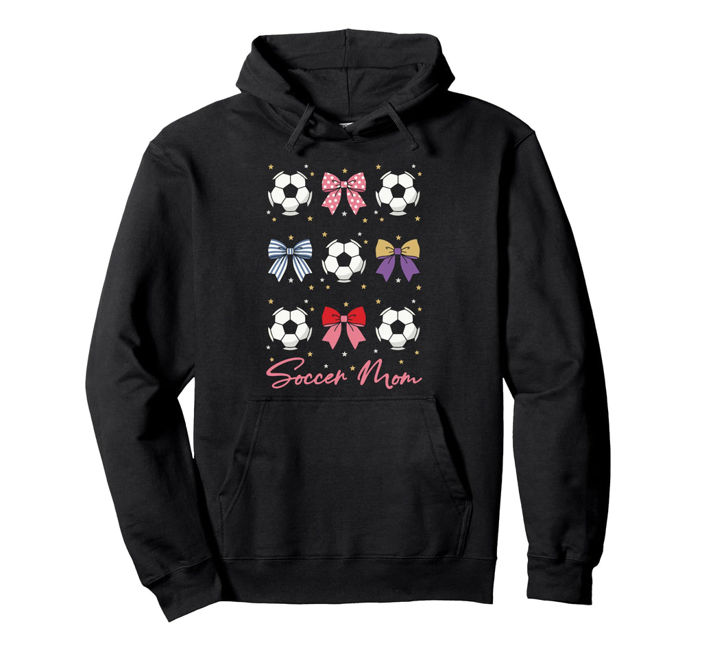 Soccer Bow Soccer Mom Hoodie - Novelty Apparel Men Women - T-Shirt, Sweatshirt, Hoodie