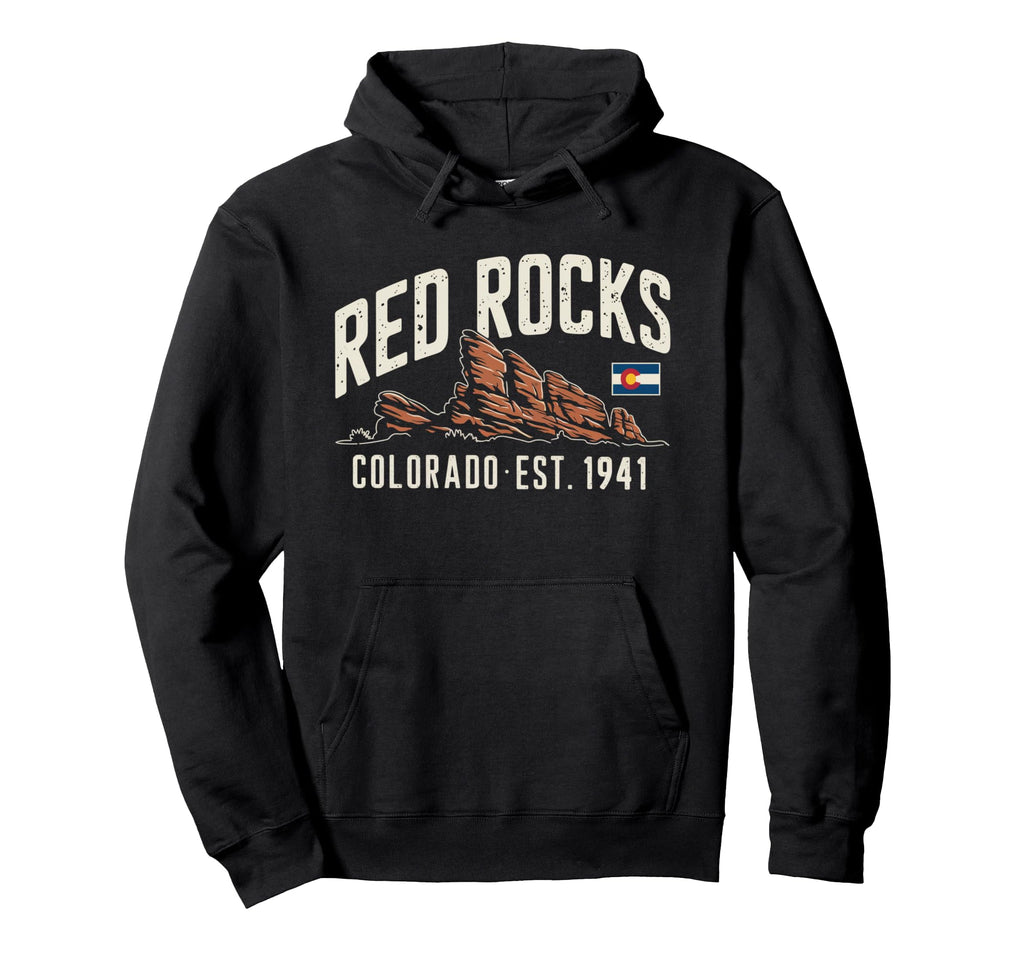 Red Rocks Colorado Scenic Nature Hoodie - Casual Everyday Wear for Adults - T-Shirt, Sweatshirt, Hoodie