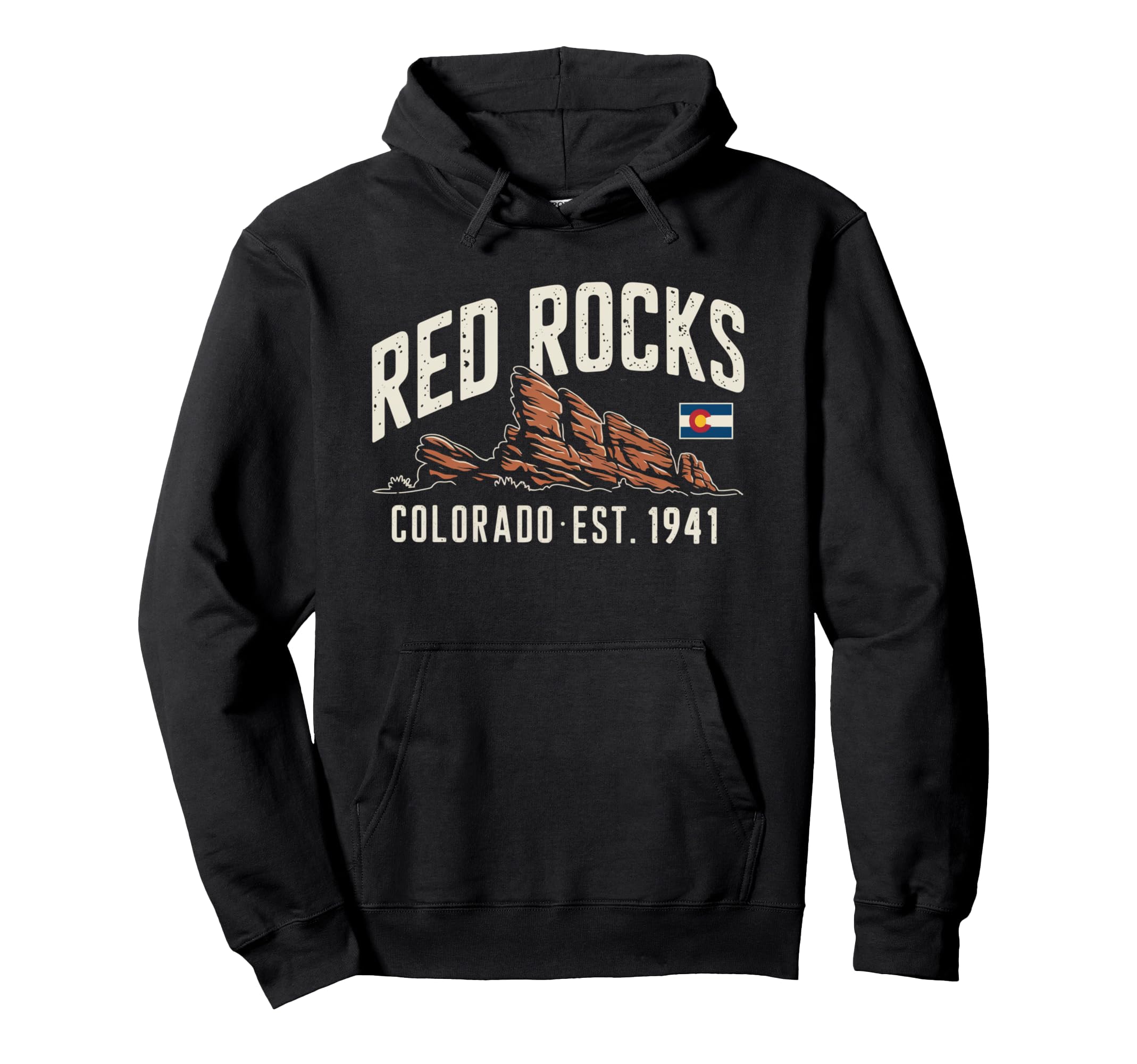 Red Rocks Colorado Scenic Nature Hoodie - Casual Everyday Wear for Adults - T-Shirt, Sweatshirt, Hoodie