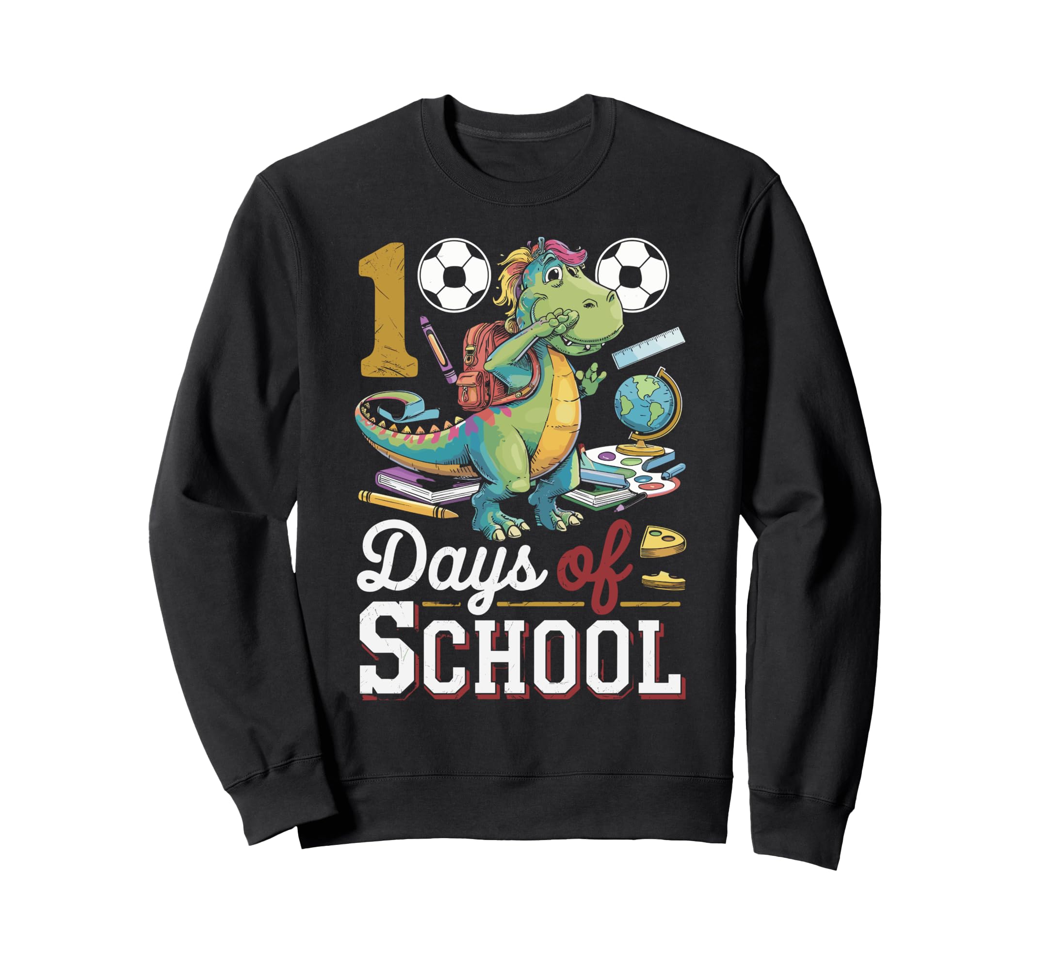 100 Day School Old Costume 100 Sweatshirt - Casual Everyday Wear Men Women - T-Shirt, Sweatshirt, Hoodie