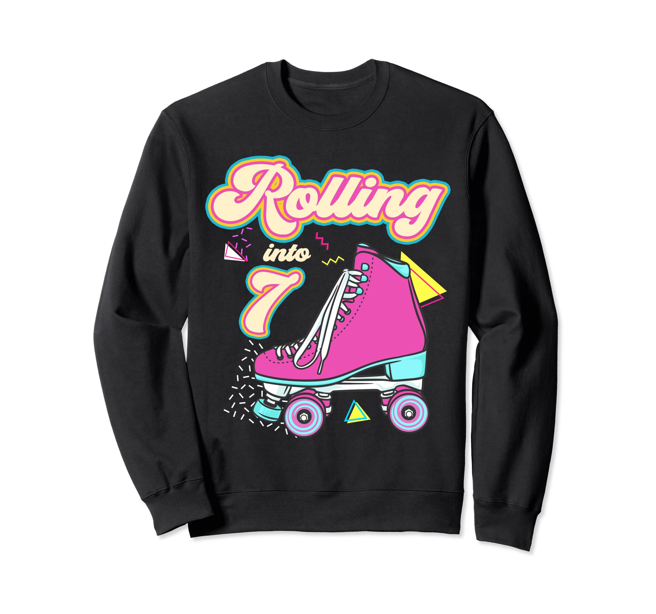 Rolling Into 7 Year Old Roller Sweatshirt - Streetwear Style for Adults - T-Shirt, Sweatshirt, Hoodie