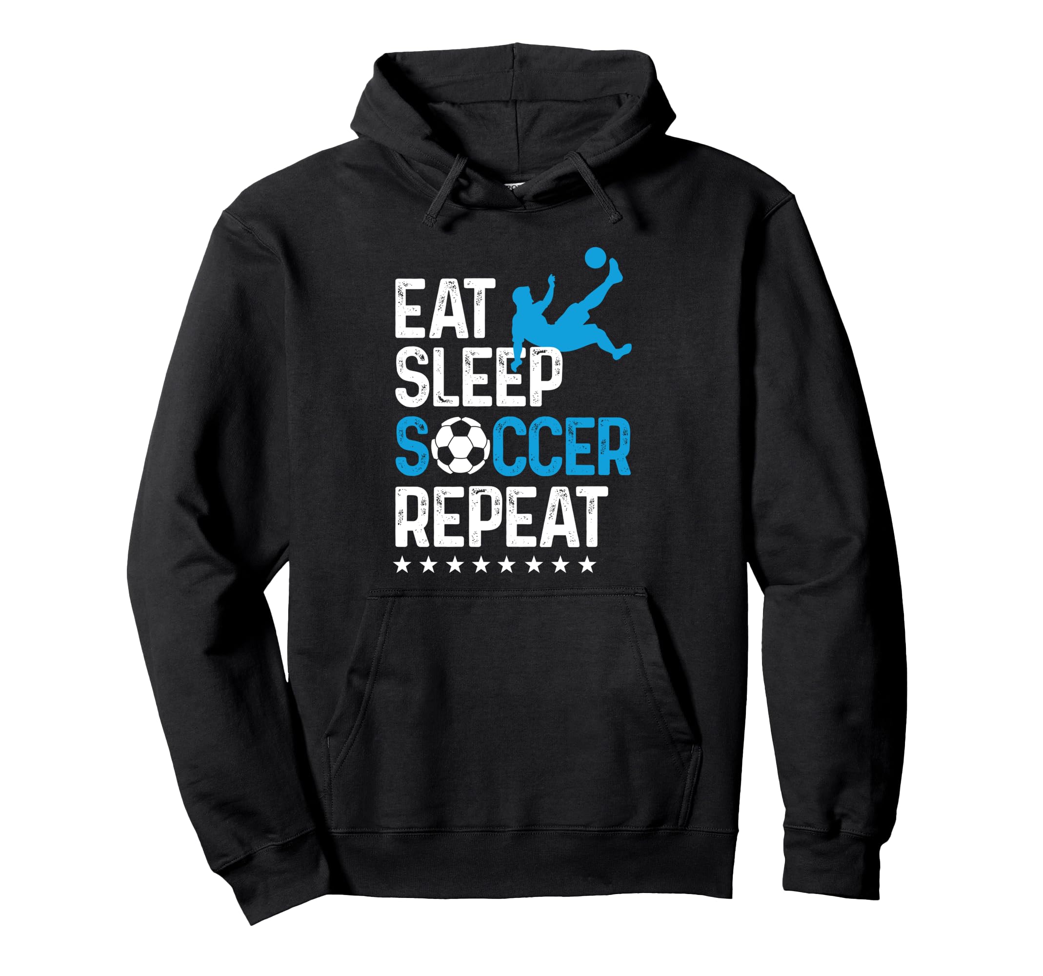 Eat Sleep Soccer Repeat Sport Player Hoodie - Custom Art Print Men Women - T-Shirt, Sweatshirt, Hoodie