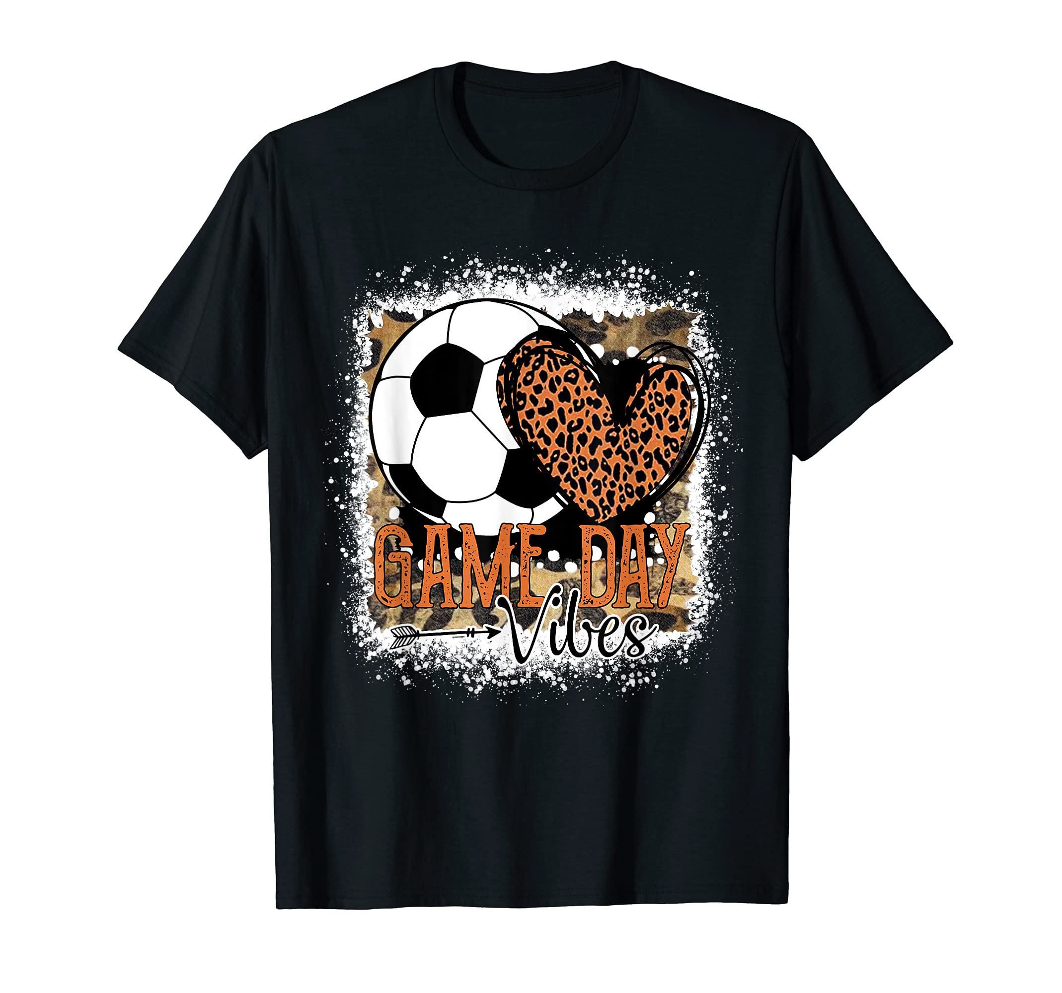 Bleached Soccer Game Day Vibes T-Shirt - Fun Novelty Design for Adults - T-Shirt, Sweatshirt, Hoodie