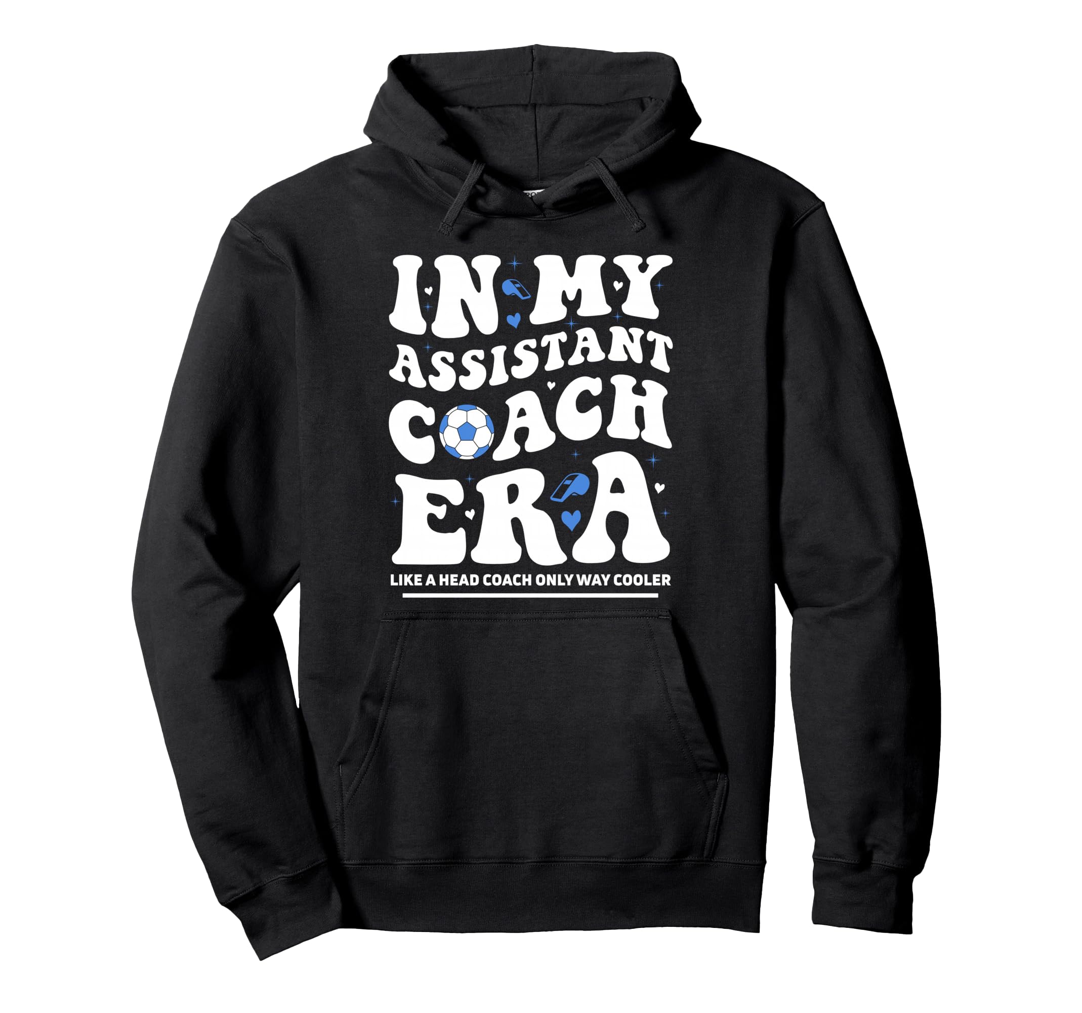 My Assistant Coach Era Groovy Football Hoodie - Graphic Print Men Women - T-Shirt, Sweatshirt, Hoodie